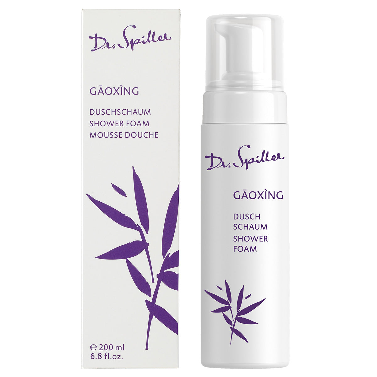 DR SPILLER GĀOXÌNG Duschschaum – Reinigungsschaum mit Duft, 200 ml