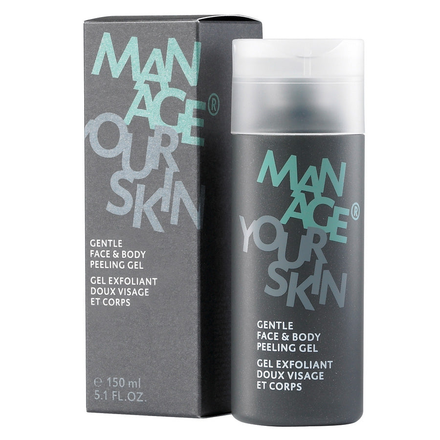 DR SPILLER Gentle Face & Body Peeling Gel Spender und Umverpackung, 150 ml