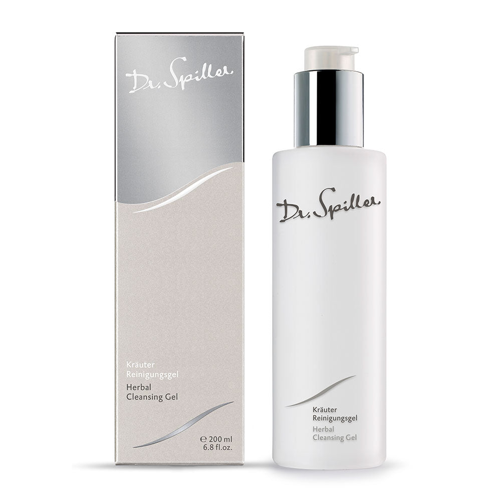 DR SPILLER Kräuter Reinigungsgel Umverpackung und Spender, 200 ml