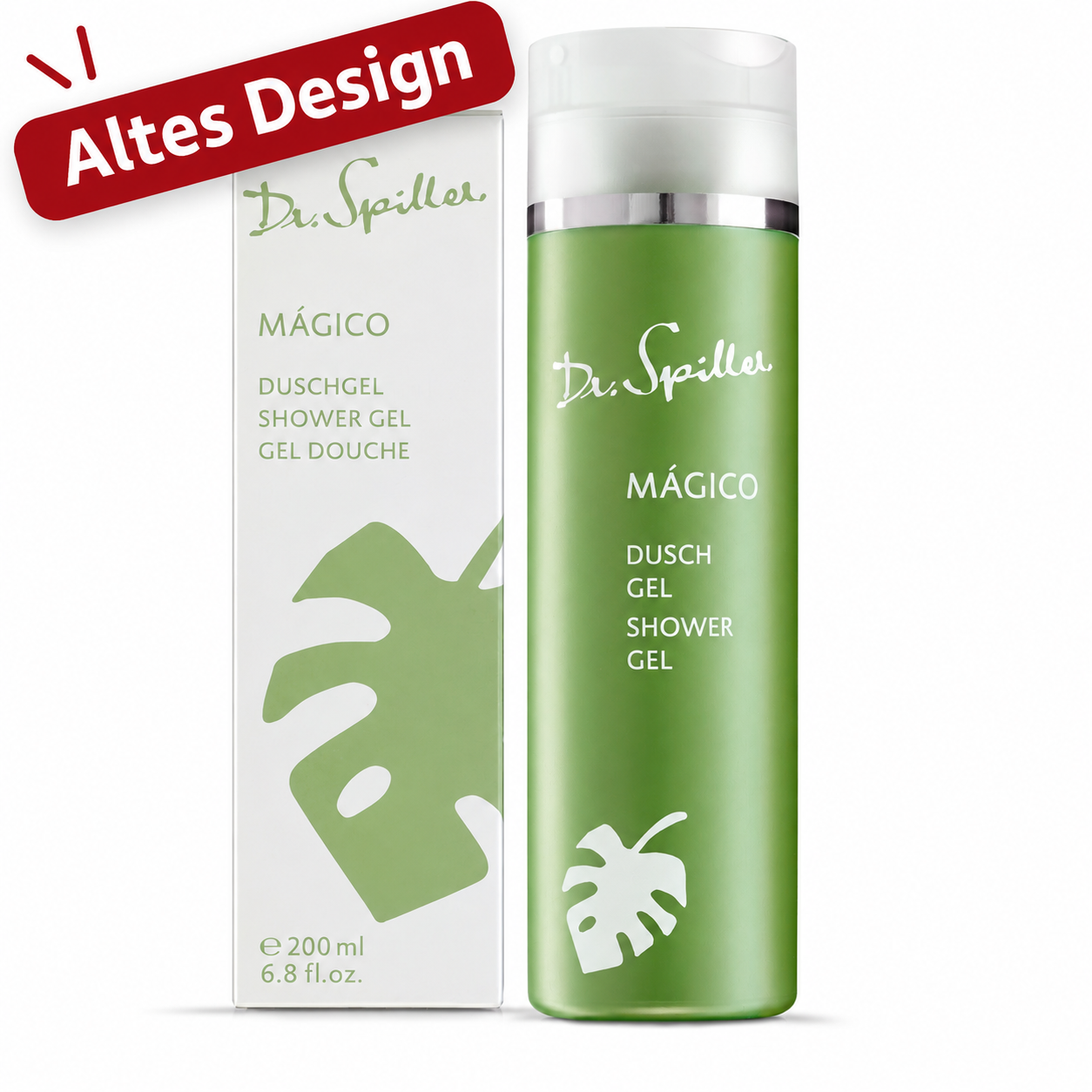 DR SPILLER MÁGICO Duschgel – Feuchtigkeit, Schutz & exotischer Duft, 200ml, spender mit Umkarton altes Design