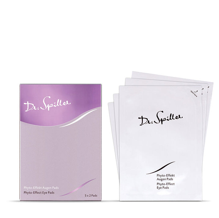 DR SPILLER Phyto-Effekt Augen Pads Umverpackung und Sachets, 5x2 Pads