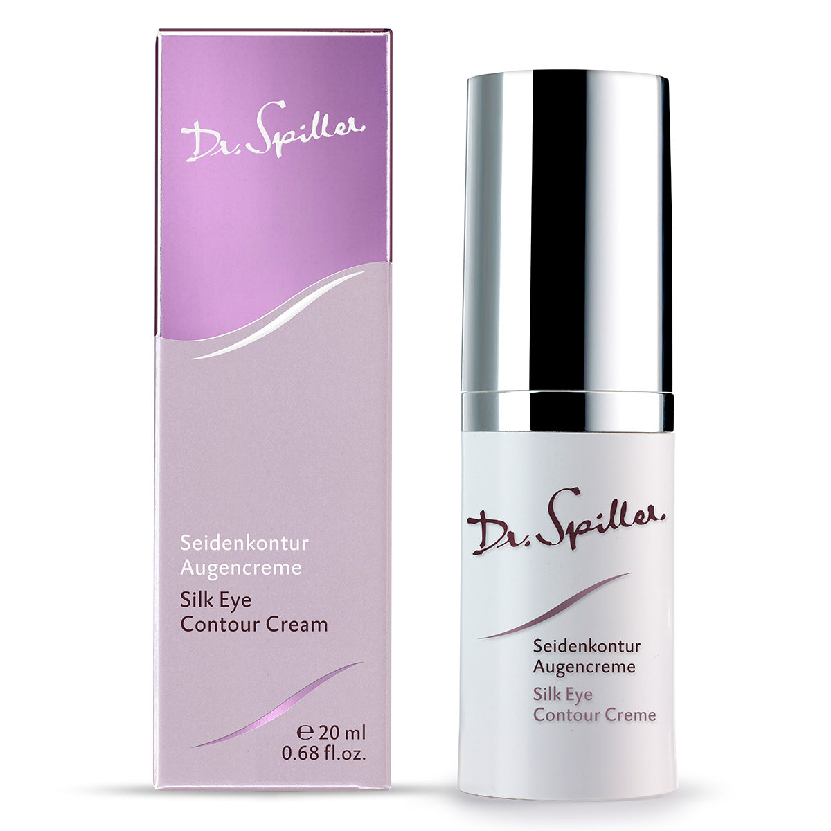 DR SPILLER Seidenkontur Augencreme Spender und Umverpackung, 20 ml