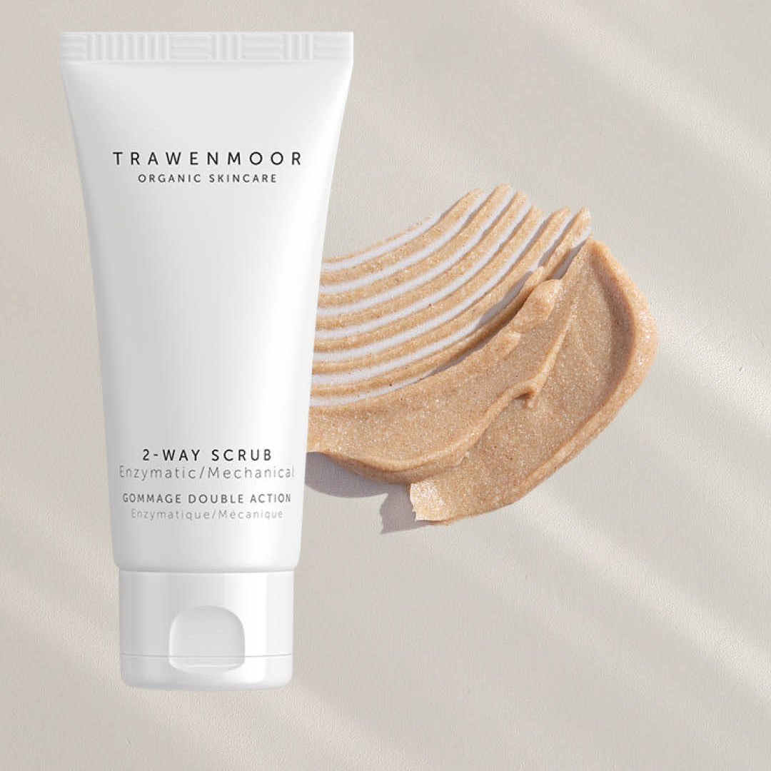 DR SPILLER TRAWENMOOR 2-way scrub, 50 ml, Tube und Peelingprobe