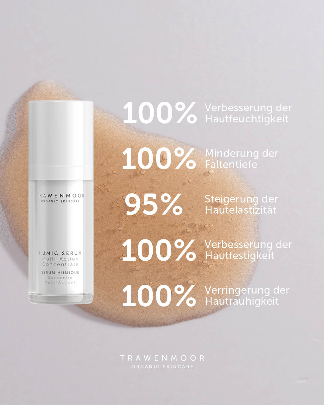 DR SPILLER TRAWENMOOR Humic Serum  – 30 ml, Spender mit Vorteilsbeschreibung