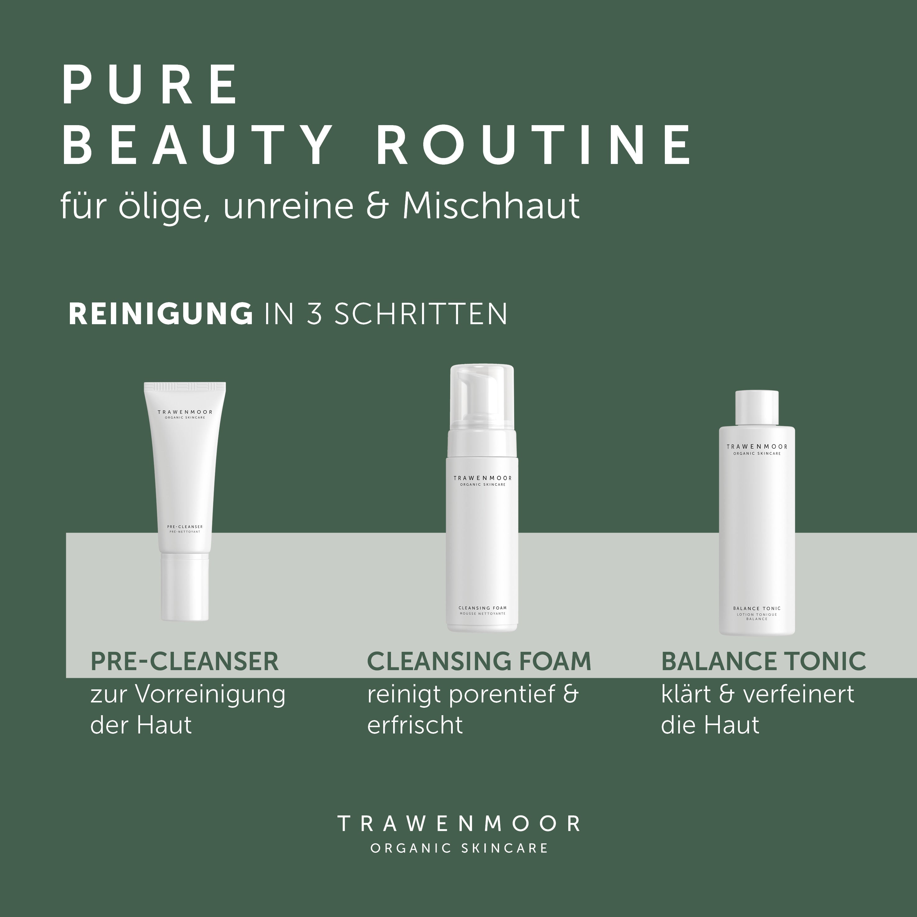 DR SPILLER TRAWENMOOR Vorschlag Pflegeroutine Hautbalance