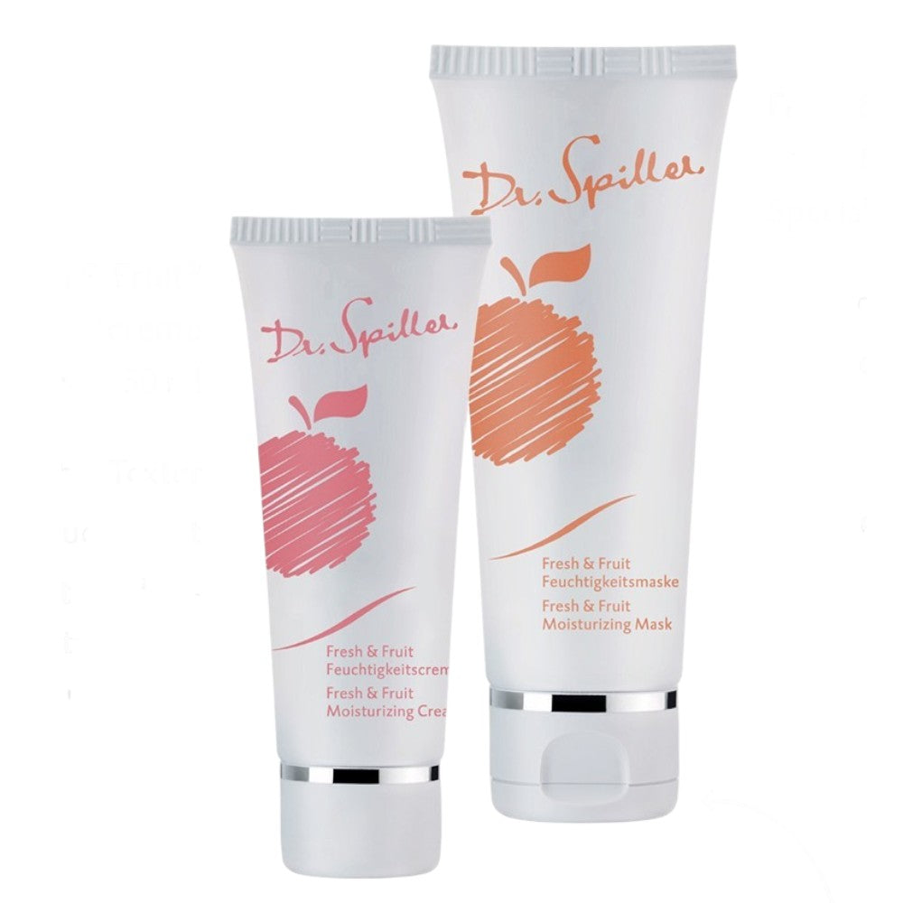 Dr. Spiller Summer Special 2025 fresh&fruit Feuchtigkeitscreme und Feuchtigkeitsmaske, 50ml und 100ml