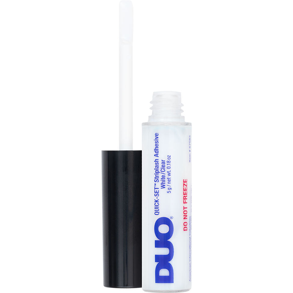 DUO Quick Set Wimpernkleber – transparent, 5g, Pinselapplikator offen