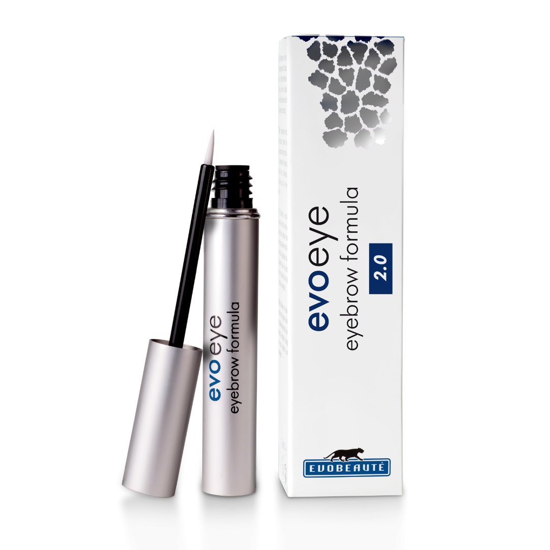 EVOBEAUTÉ Eyebrow Formula Augenbrauenserum 2.0 – Augenbrauenserum, 6ml, Spender offen und Umkarton
