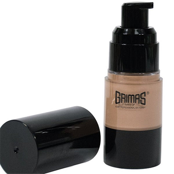 GRIMAS Foundation B4 – Satin-Make-up mit variabler Deckkraft, 20ml, Pumpspender