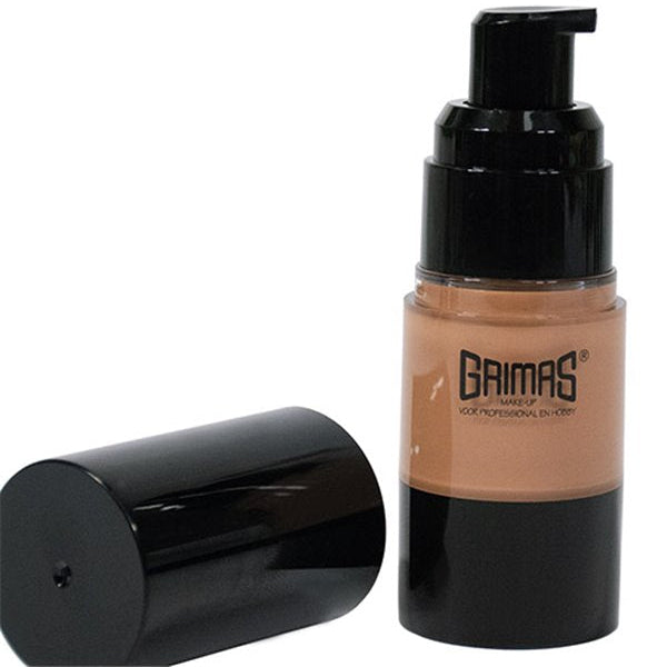 GRIMAS Foundation B6 – Satin-Make-up mit variabler Deckkraft, 20ml, Pumpspender