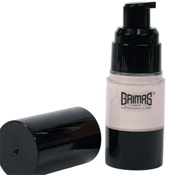 GRIMAS Foundation G0 – Satin-Make-up mit variabler Deckkraft, 20ml, Pumpspender