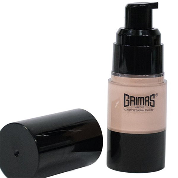 GRIMAS Foundation G1 – Satin-Make-up mit variabler Deckkraft, 20ml, Pumpspender