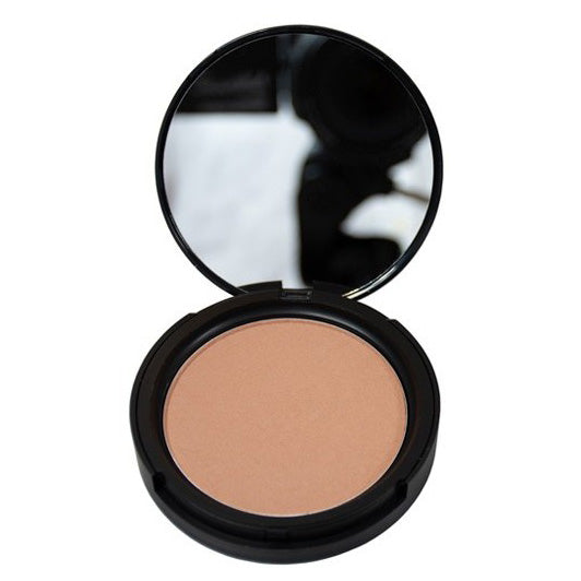 GRIMAS Kompaktpuder 08 – Mattierender & fixierender Presspuder, 8g, Spiegeldose offen