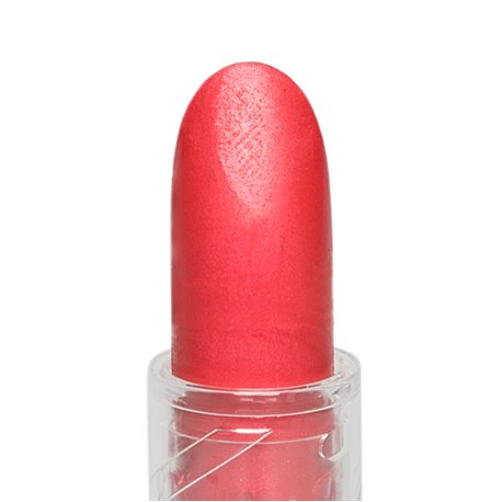GRIMAS Lippenstift mit Glossy-Effekt - coral red 7-96, 3,5g, Detailaufnahme Lippenstift offen