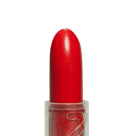 GRIMAS Lipstick PURE matt knallrot 5-1, 3,5g, detailansicht Lippenstift offen