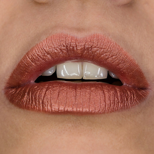 GRIMAS Lipstick PURE pearl copper 782, 3.5g, Farbe auf Lippen