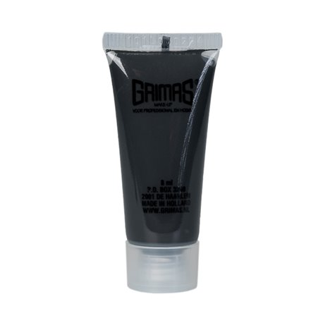 GRIMAS Liquid Make-up schwarz – Flüssiges, wasserbasiertes Make-up, 8ml, Tube