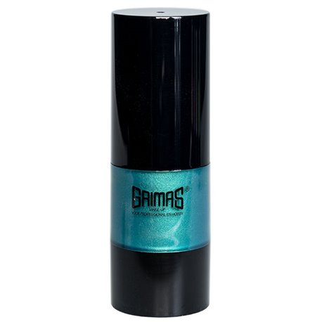 GRIMAS Liquid Makeup PEARL türkis – hochpigmentiertes Flüssig-Make-up, 20ml, Pumpspender