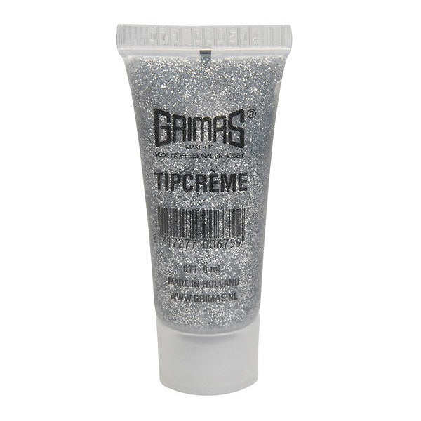 GRIMAS Tipcrème Gel-Glitter silber, 8ml, Tube