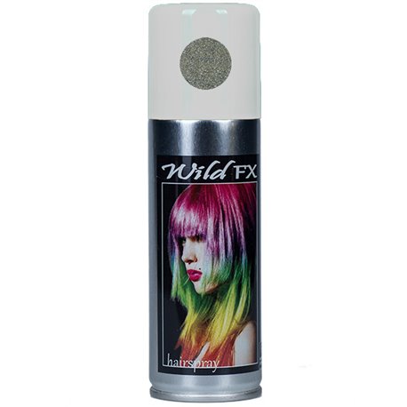 GRIMAS WildFX Haarspray mit Glitzereffekt silber, 125ml, Spraydose