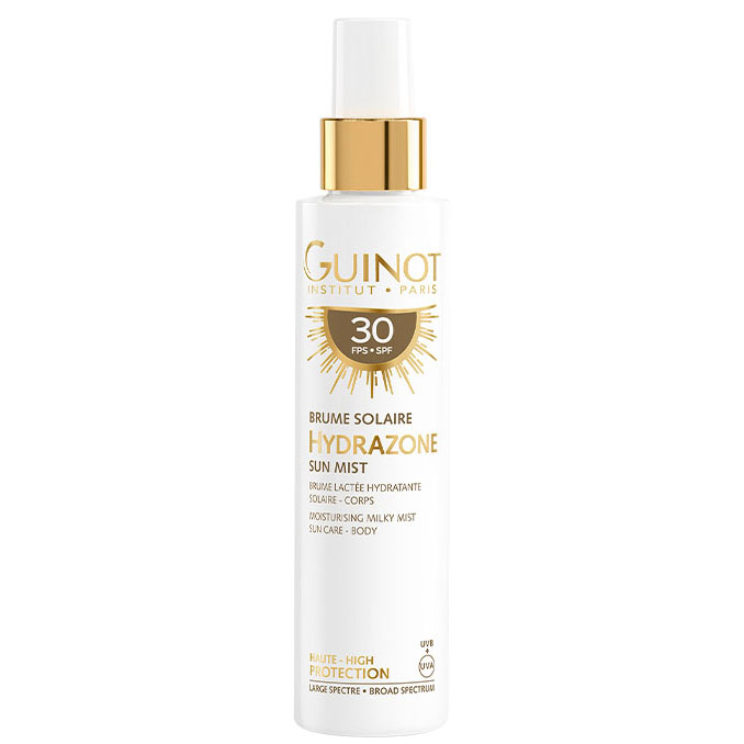 GUINOT Brume Solaire Hydrazone Body LSF 30 – Sonnenschutzspray, 150ml, Sprühflasche