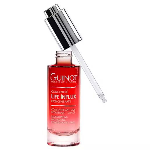 GUINOT Concentré Life Influx – Innovatives Anti-Aging-Serum, 30ml, Pipettenflasche offen