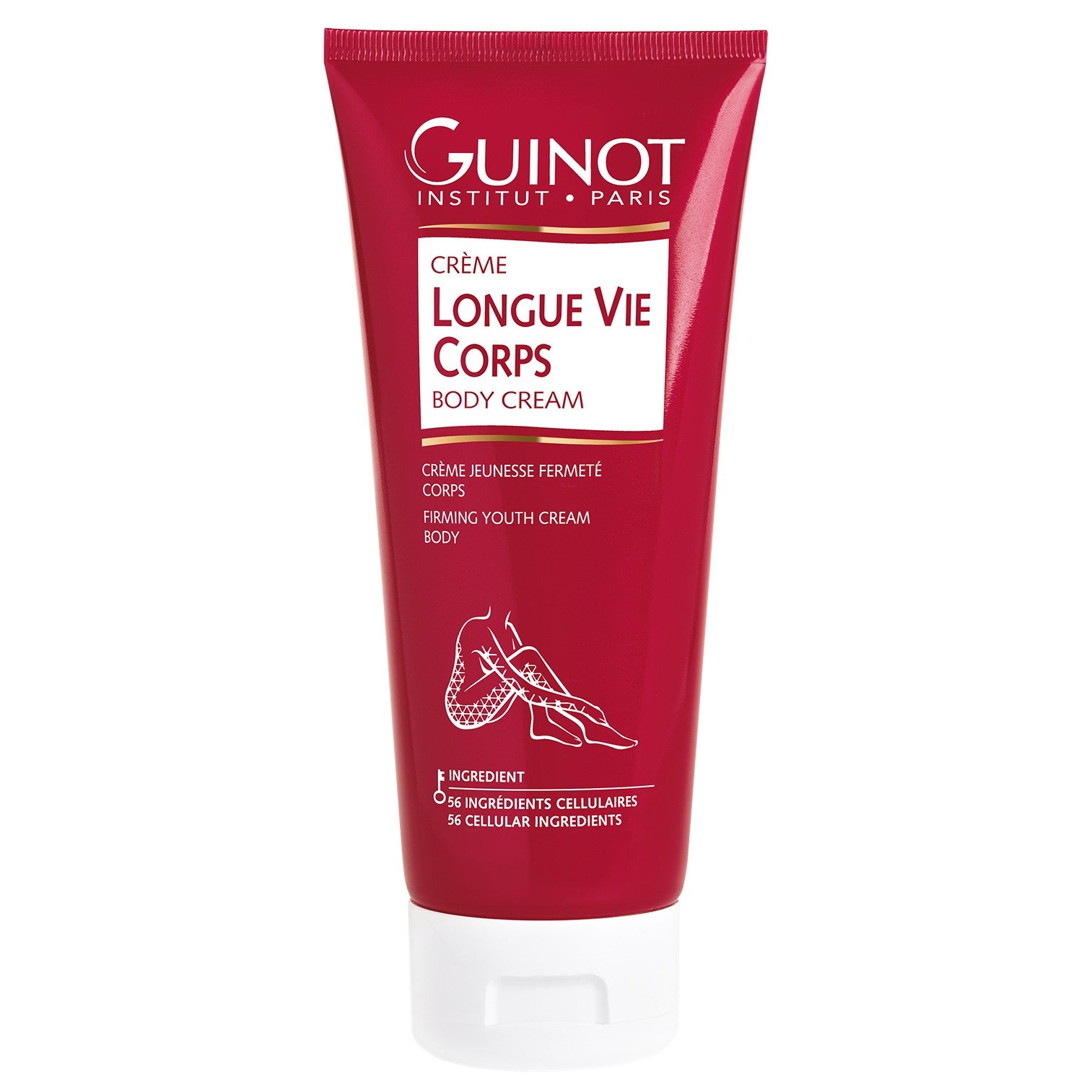 GUINOT Crème Longue Vie Corps – Anti-Aging Körpercreme, 200ml, Tube
