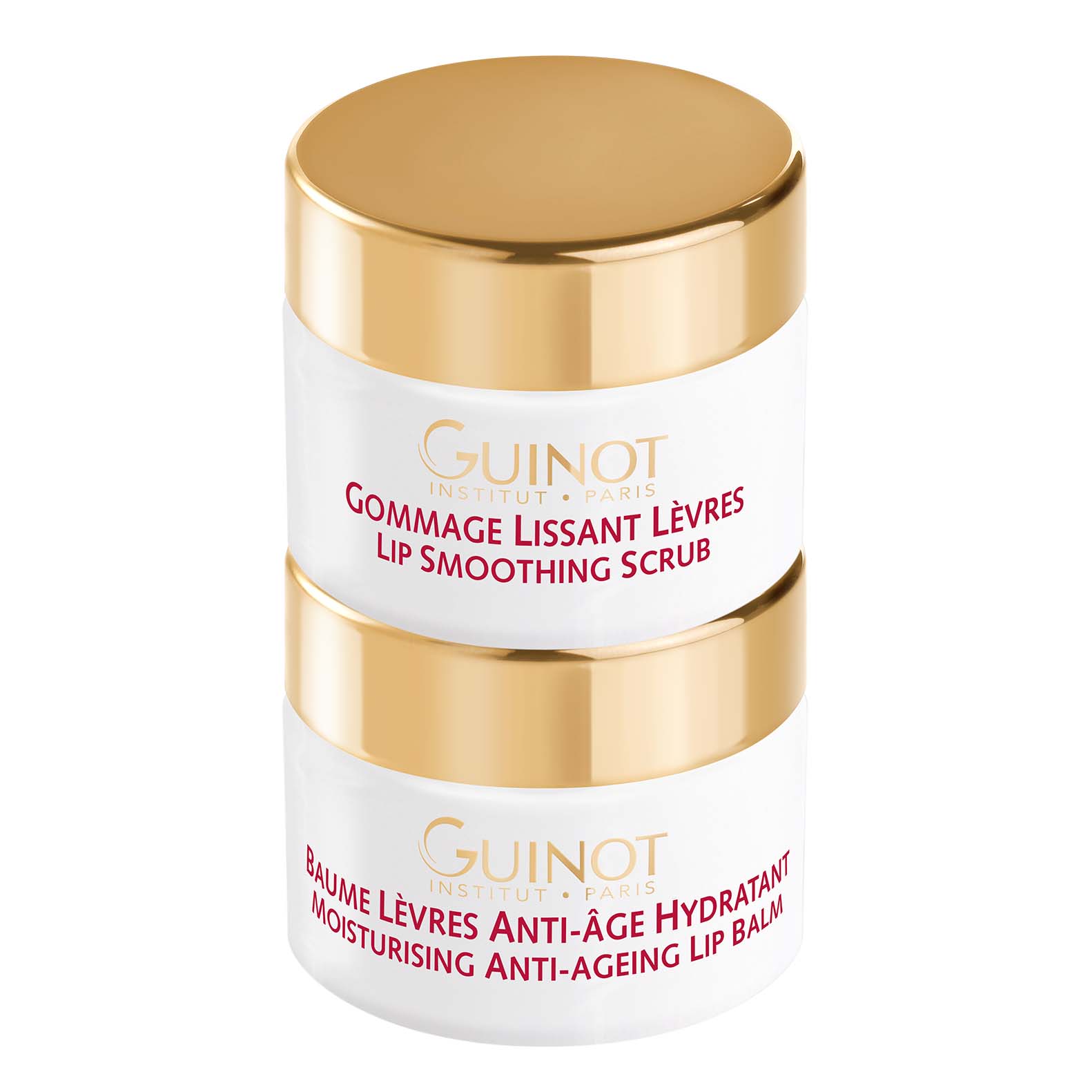 GUINOT Lip Perfect  – Peeling & Anti-Aging-Pflege für die Lippen, 2x7ml, Tiegel