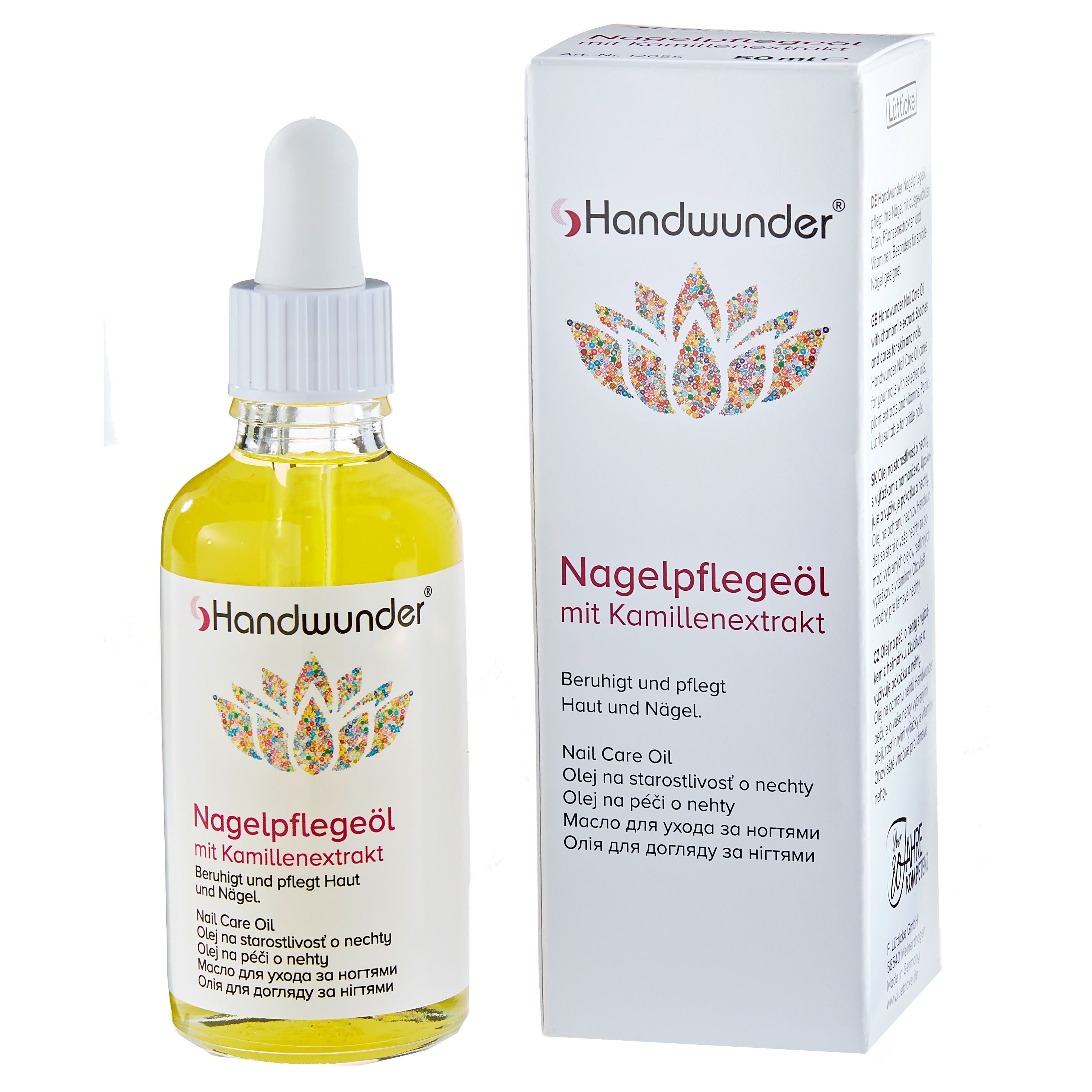 HANDWUNDER Nagelpflegeöl , 50ml, Pipettenflasche und Umkarton