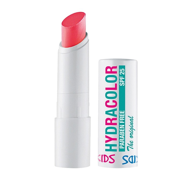 HYDRACOLOR Kids Nr. 03 - Erdbeere – Lippenpflegestifte mit einer sanften (völlig unauffälligen) Farbe, sowie mit zartem Duft und leckerem Geschmack, 1St.