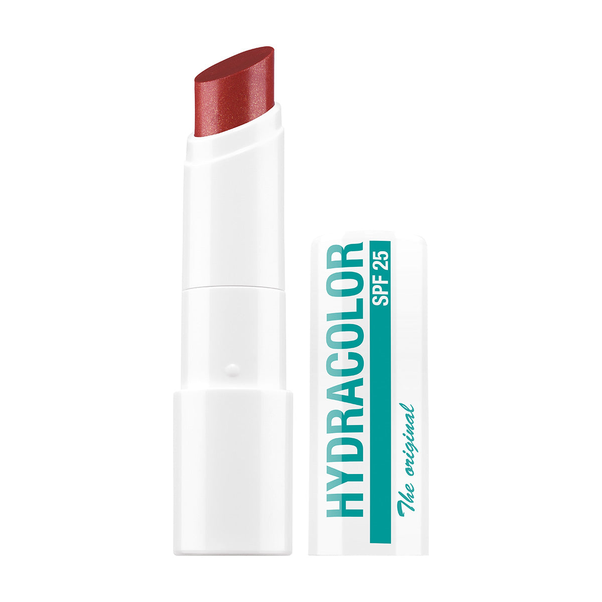HYDRACOLOR Lippenpflege SHINE COLLECTION – fiesta red, 1stk, Lippenstift offen