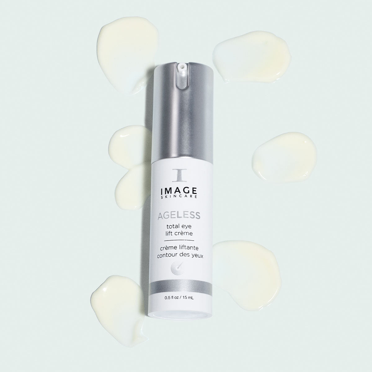 IMAGE SKINCARE Ageless Total Eye Lift Crème – 15ml, Pumpspender und Produktprobe
