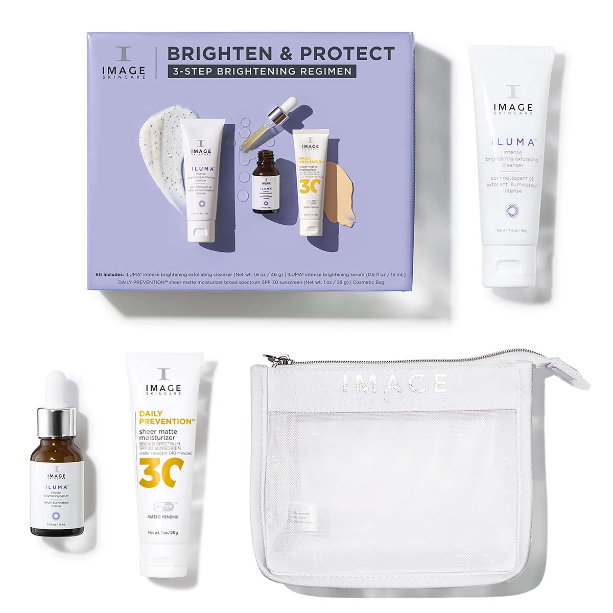 IMAGE SKINCARE Brighten & Protect Kit – Reisegrößen-Set, 1stk, Einzelprodukte und Umkarton