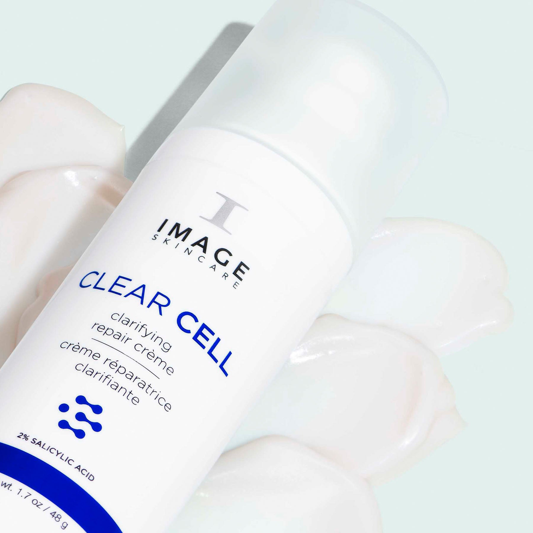 IMAGE SKINCARE CLEAR CELL clarifying repair crème – Klärende Pflege, 48g, Pumpspender und Cremetextur