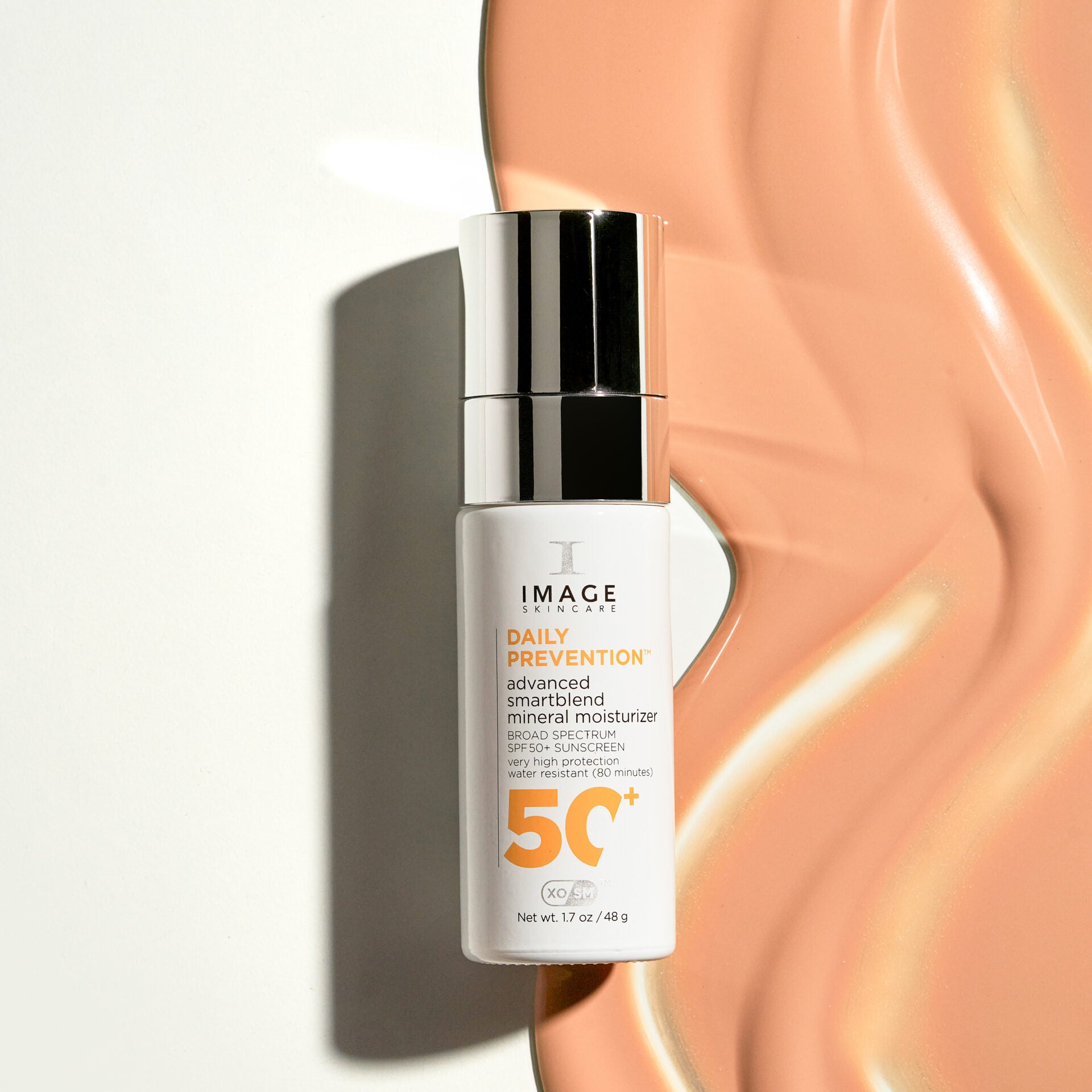 IMAGE SKINCARE advanced smartblend mineral moisturizer – Sonnenschutz SPF 50+, 48g, Spender und Cremeprobe