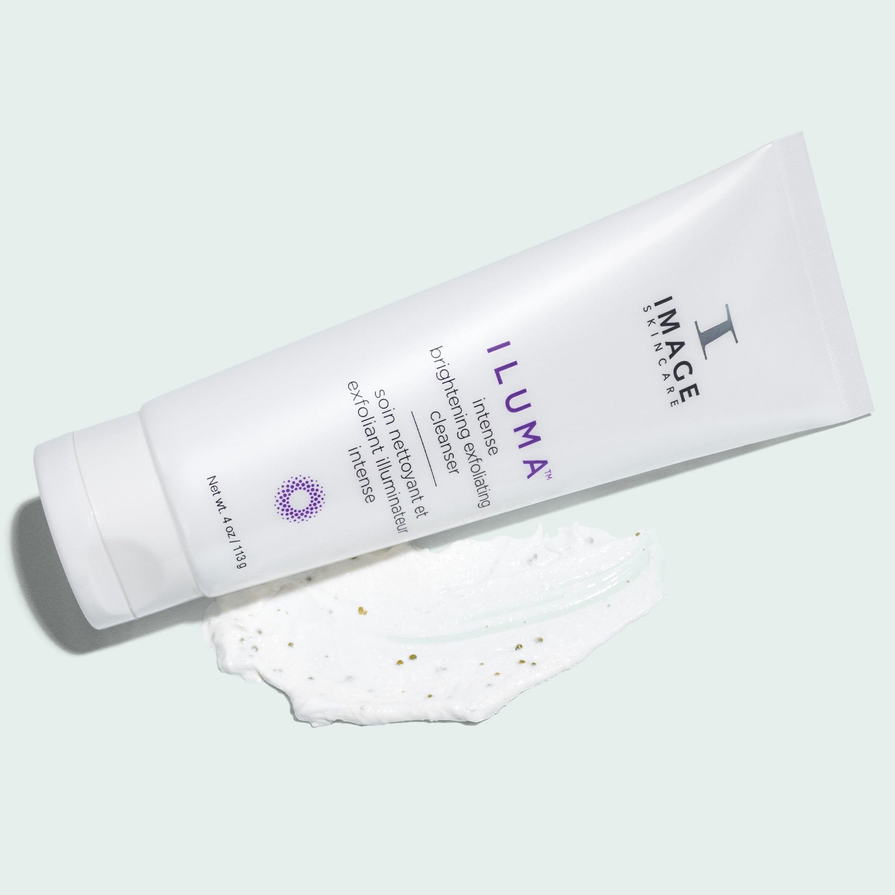 IMAGE SKINCARE ILUMA™ Intense Brightening Exfoliating Cleanser – Reinigung mit Brightening-Effekt, 113g, Tube und Reinigertextur
