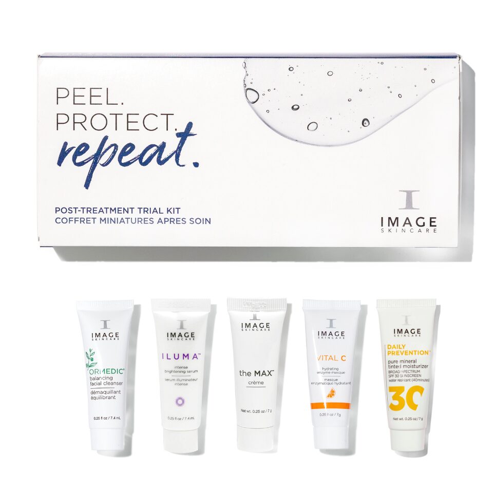 IMAGE SKINCARE Post-Treatment Travel/Trial Kit – Proben-Set, 5x7g, Tuben und Umkarton