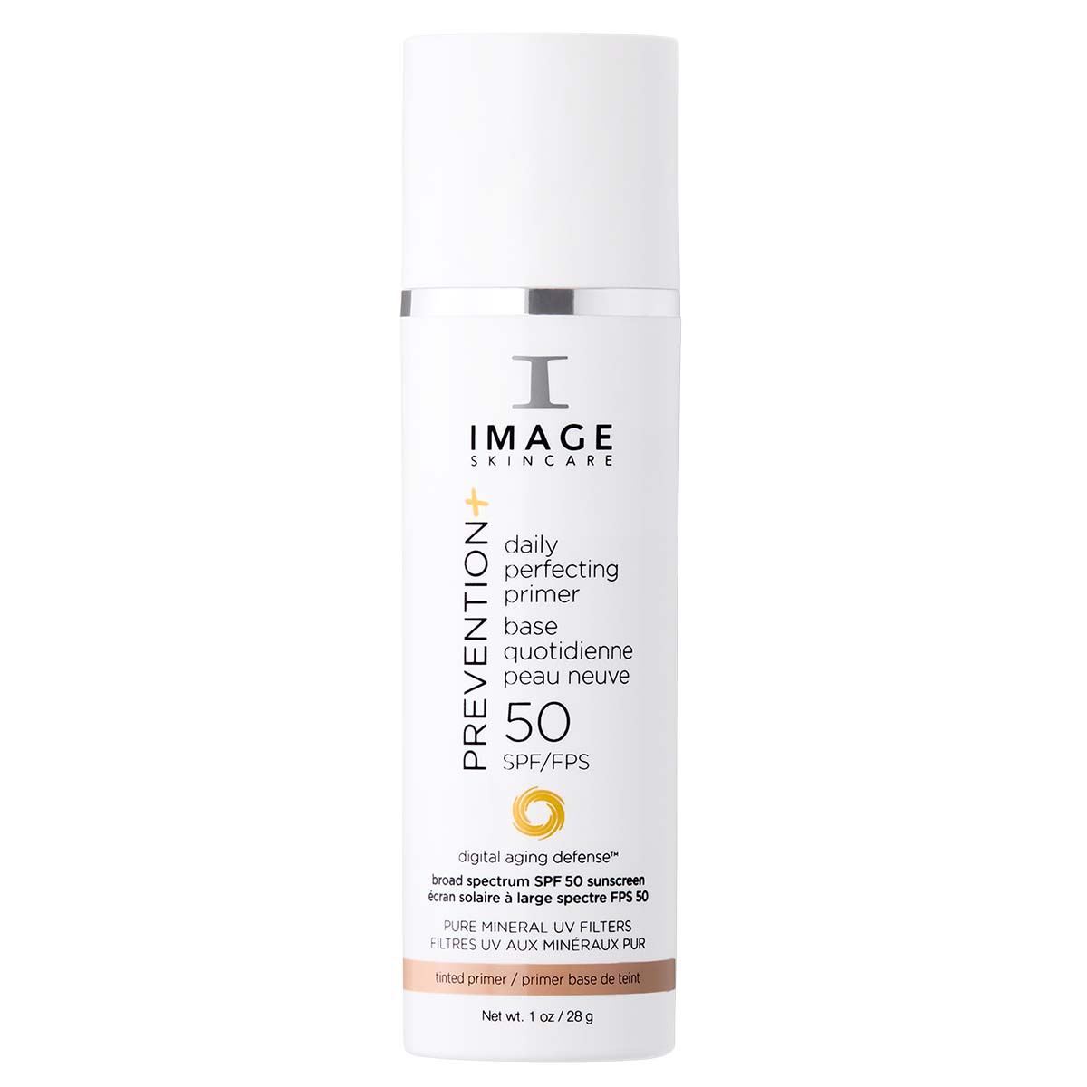 IMAGE SKINCARE Prevention+ Daily Perfecting Primer SPF50 – Mineralischer Primer mit Sonnenschutz, 28g, Pumpspender