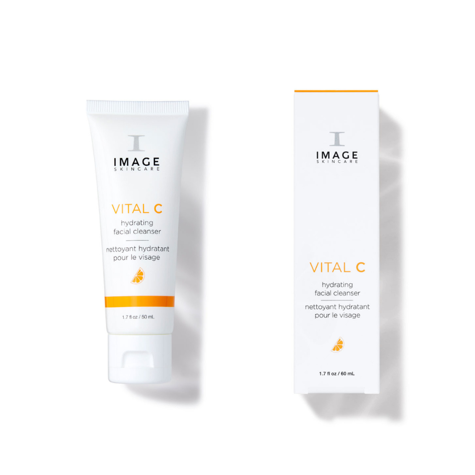 IMAGE SKINCARE Vital C Hydrating Facial Cleanser – Reisegröße, 50ml, Tube und Umkarton