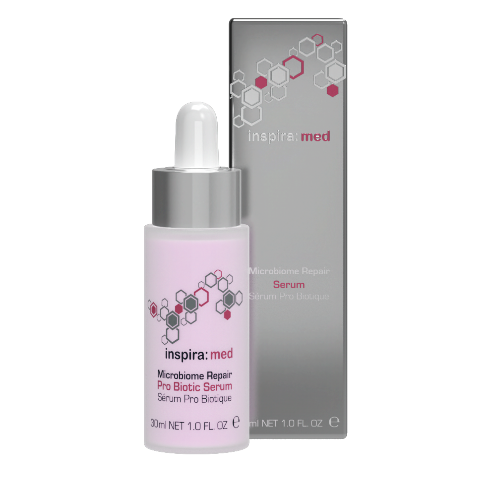 inspira: cosmetics - inspira: med Microbiome Repair Pro Biotic Serum – Beruhigendes Serum mit Pro-Biotic-Technologie, 30ml