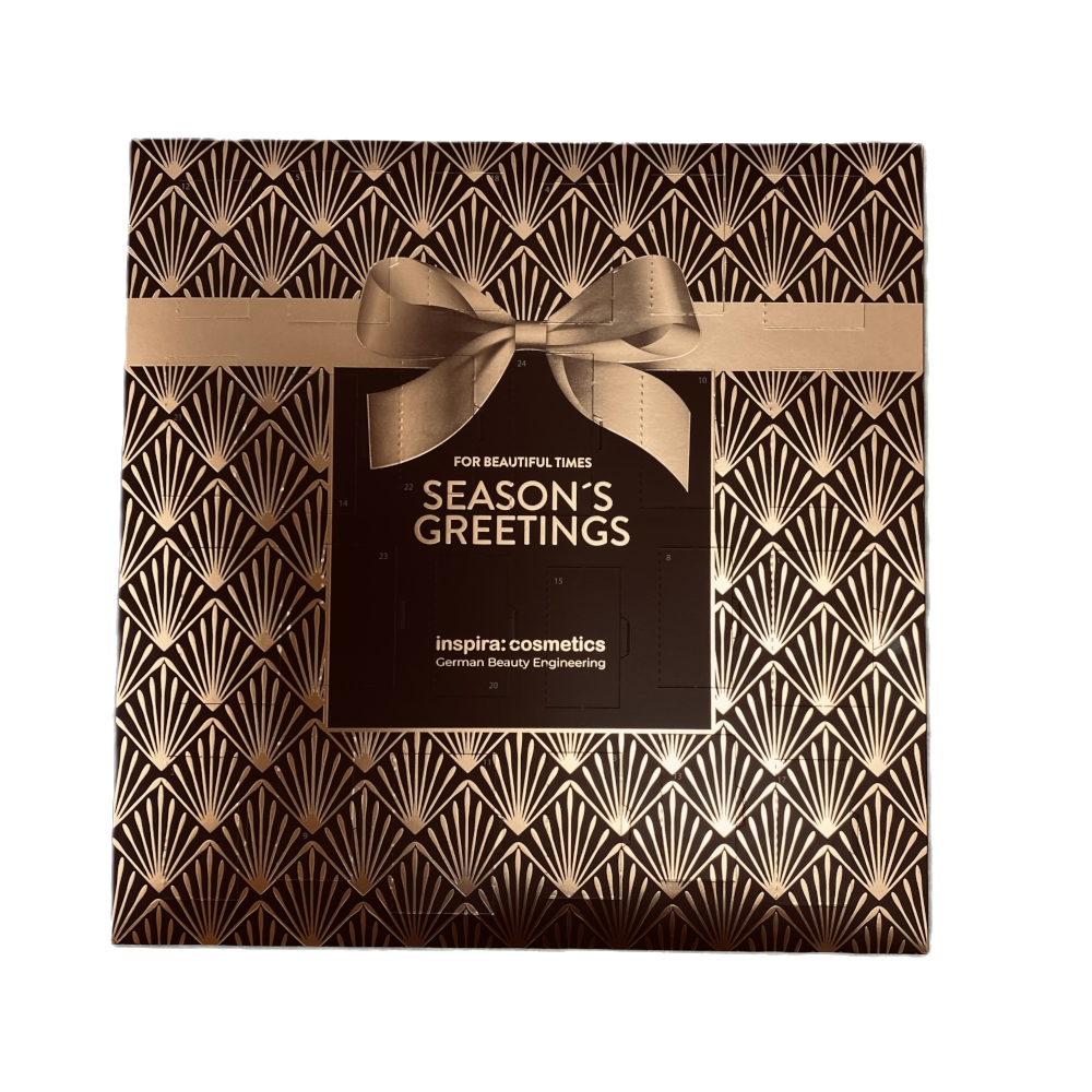 INSPIRA:COSMETICS Adventskalender 2025 – 24 Pflegeüberraschungen, 1stk, Vorderseite
