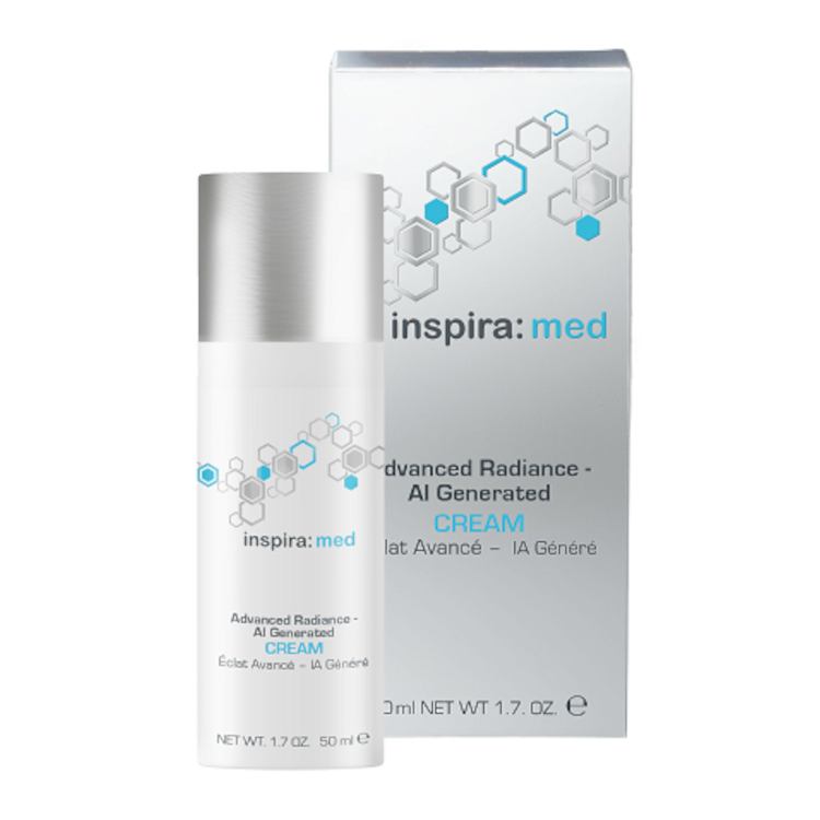 INSPIRA:COSMETICS inspira: med Advanced Radiance AI Generated Cream – Pflege gegen Pigmentflecken, 50ml, Pumpspender und Umkarton