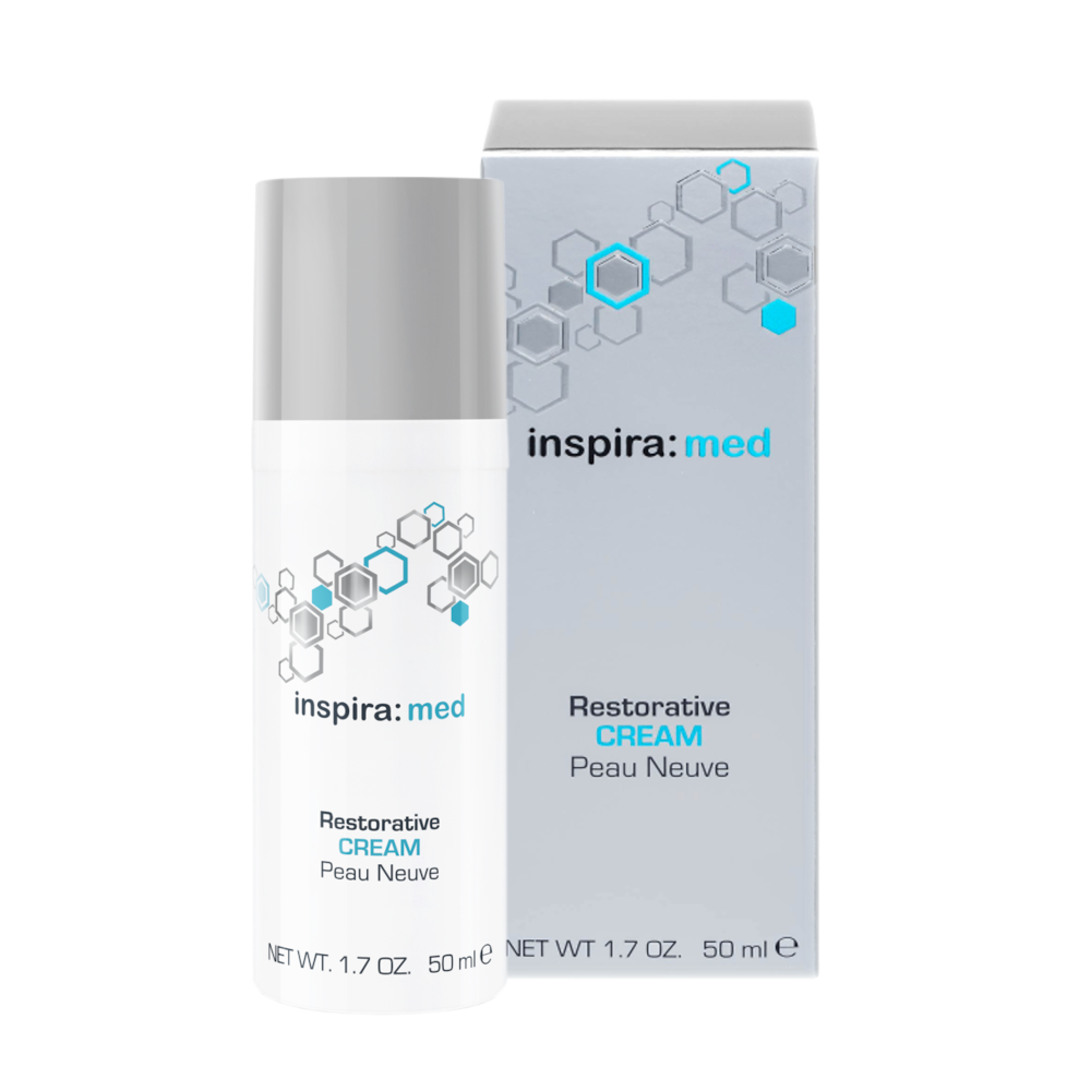 INSPIRA:COSMETICS inspira: med Restorative Cream – Nachtpflege mit Fruchtsäuren, 50ml, Pumpspender und Umkarton