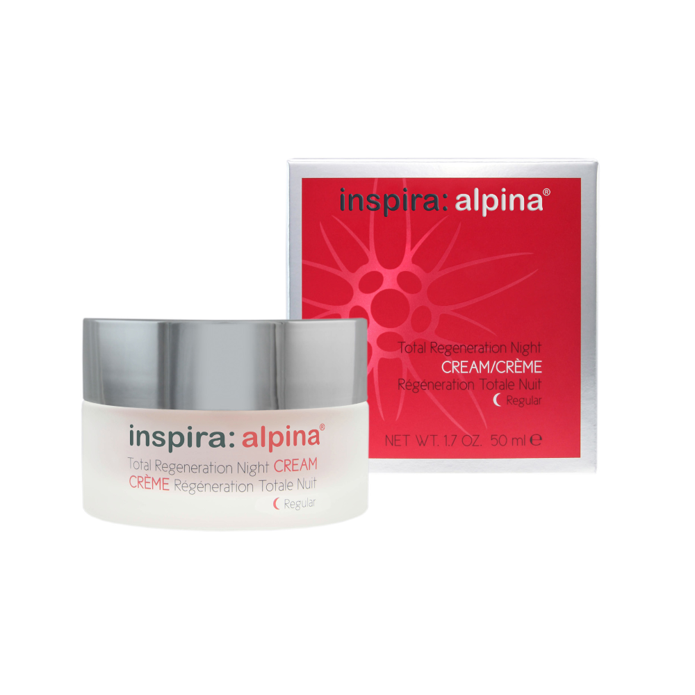 INSPIRA:COSMETICS inspira:alpina Detoxifying Day Cream Regular – Leichte Nachtpflege für regenerationsbedürftige Hau, 50ml, Tiegel und Umkarton