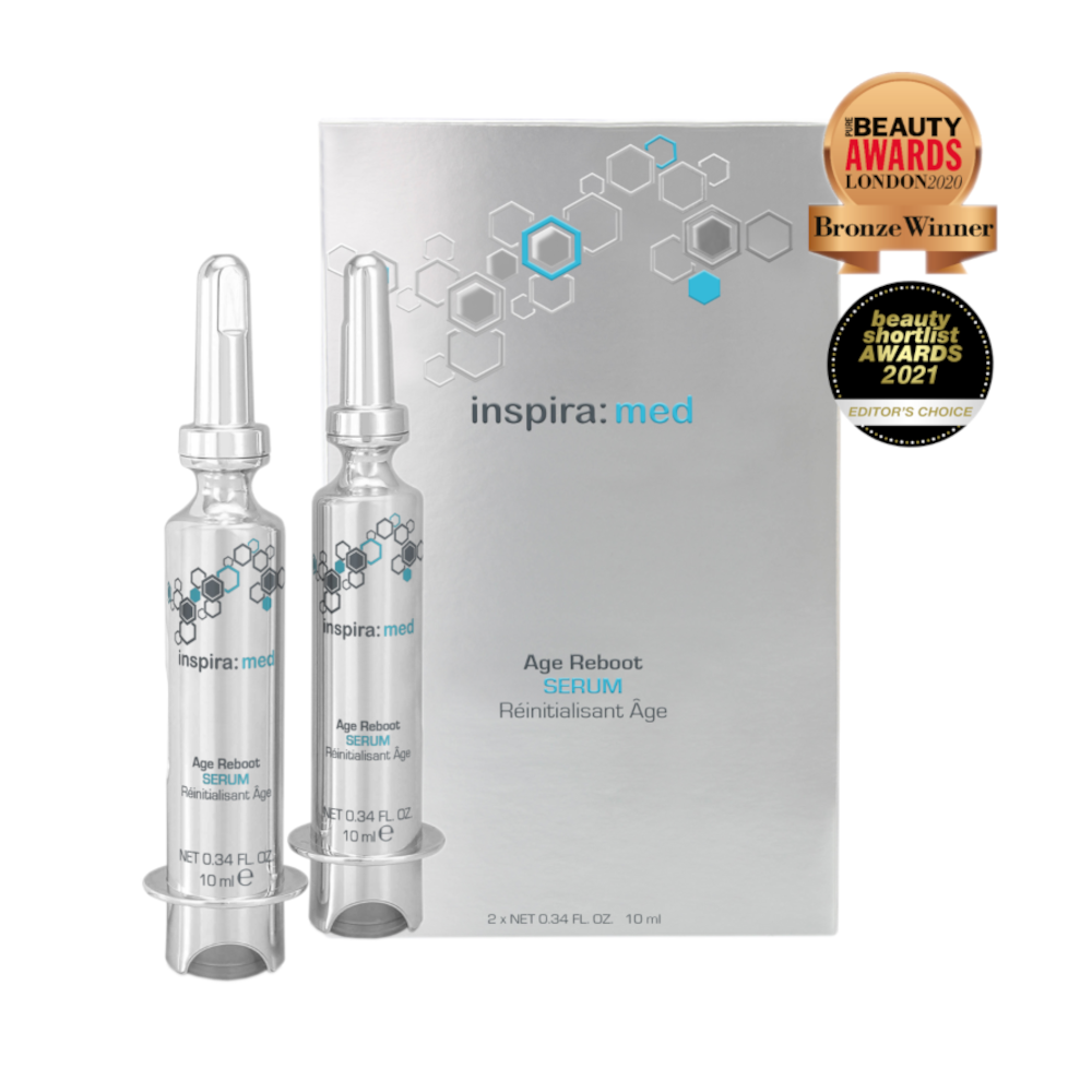 INSPIRA:COSMETICS inspira:med Age Reboot Serum – Zellaktivierendes Anti-Aging-Konzentrat, 2x10ml, Awards