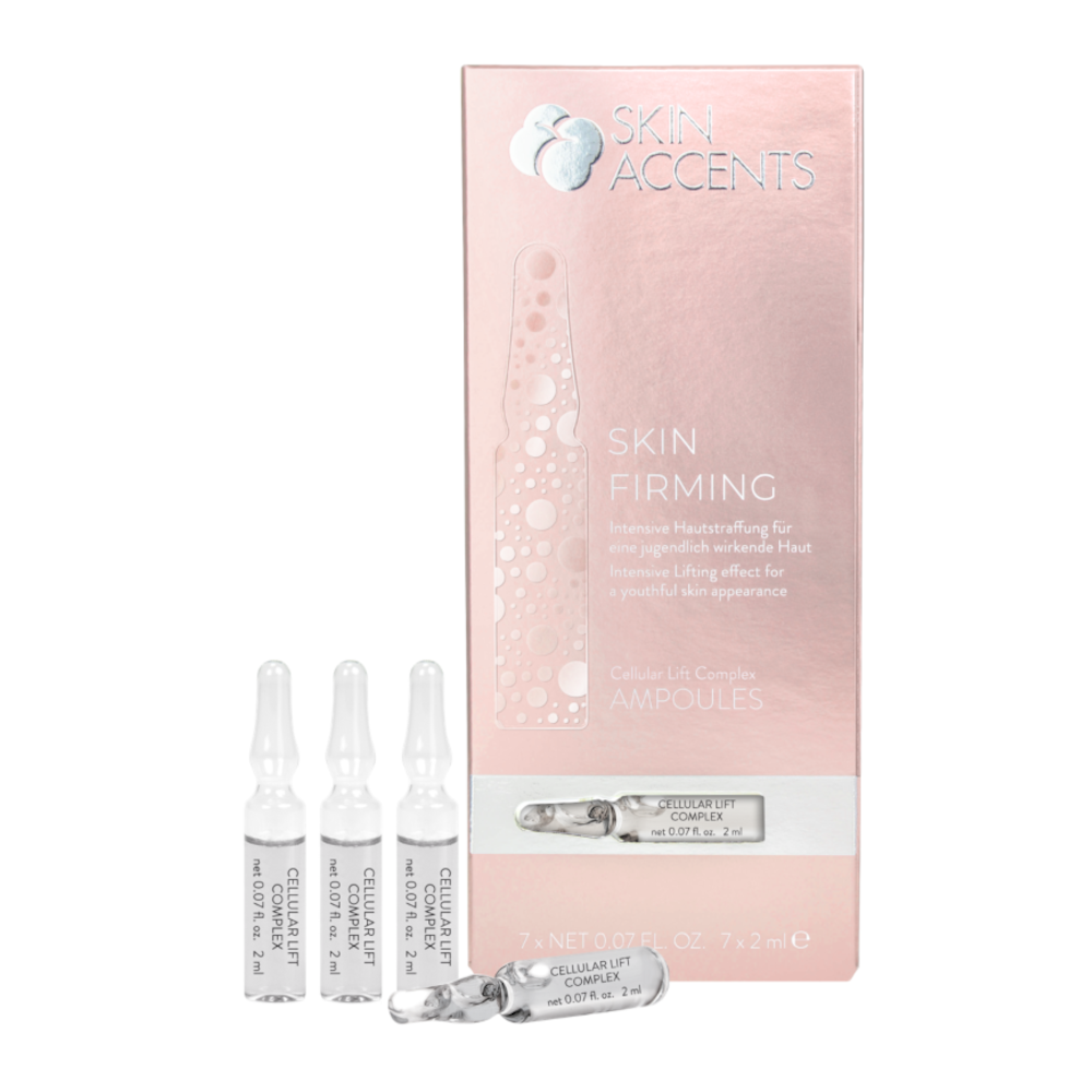 INSPIRA:COSMETICS Skin Accents Cellular Lift Complex – für straffe, geschmeidige Haut, 7x2ml, Ampullen und Umkarton