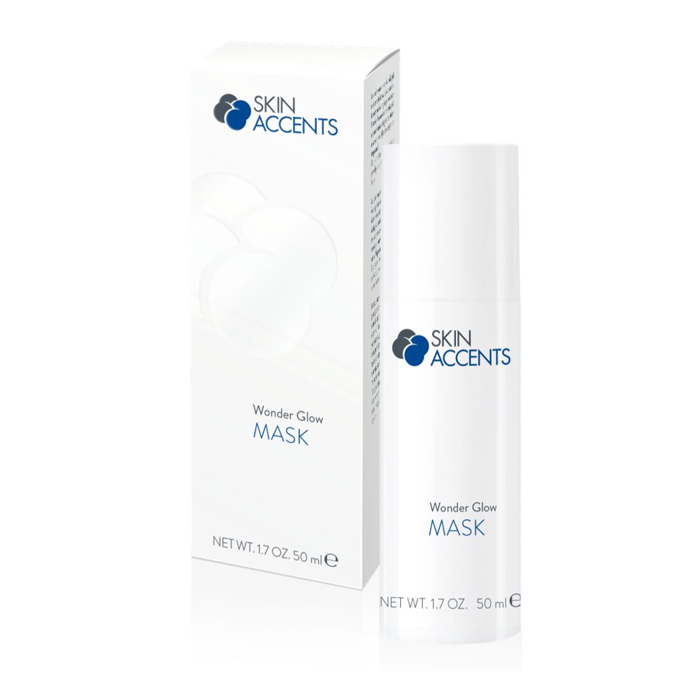 INSPIRA:COSMETICS Skin Accents Wonder Glow Mask – Intensive Leave-on-Maske, 50ml, Pumpspender und Umkarton