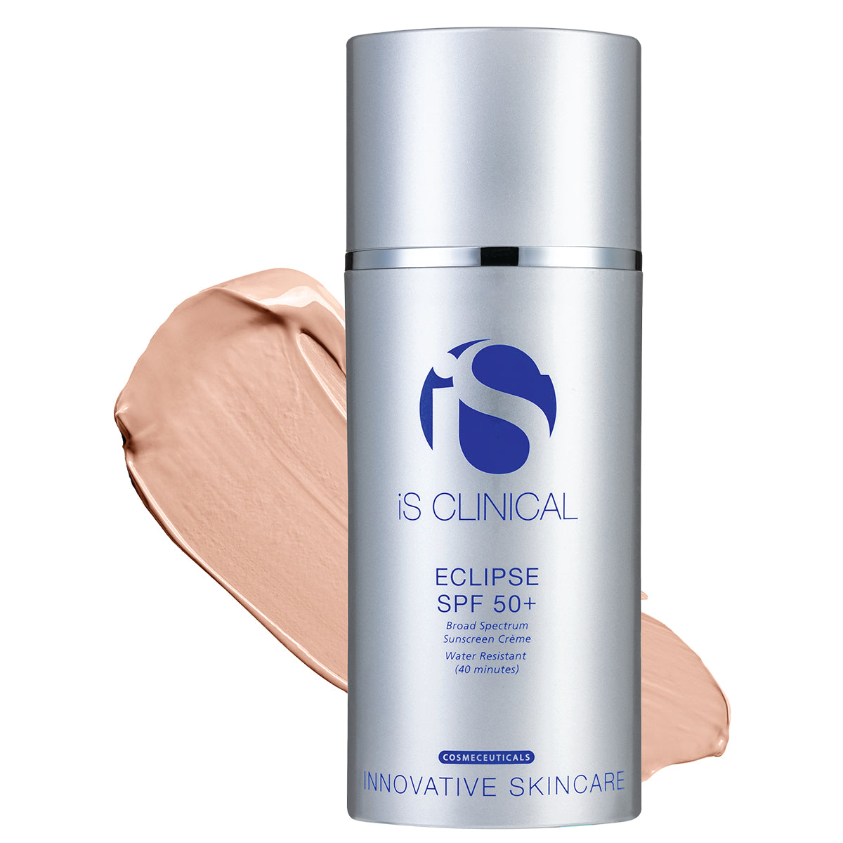 IS CLINICAL Eclipse SPF50+ PerfecTint Beige – getönter Sonnenschutz, 100g, Pumpspender und Cremetextur