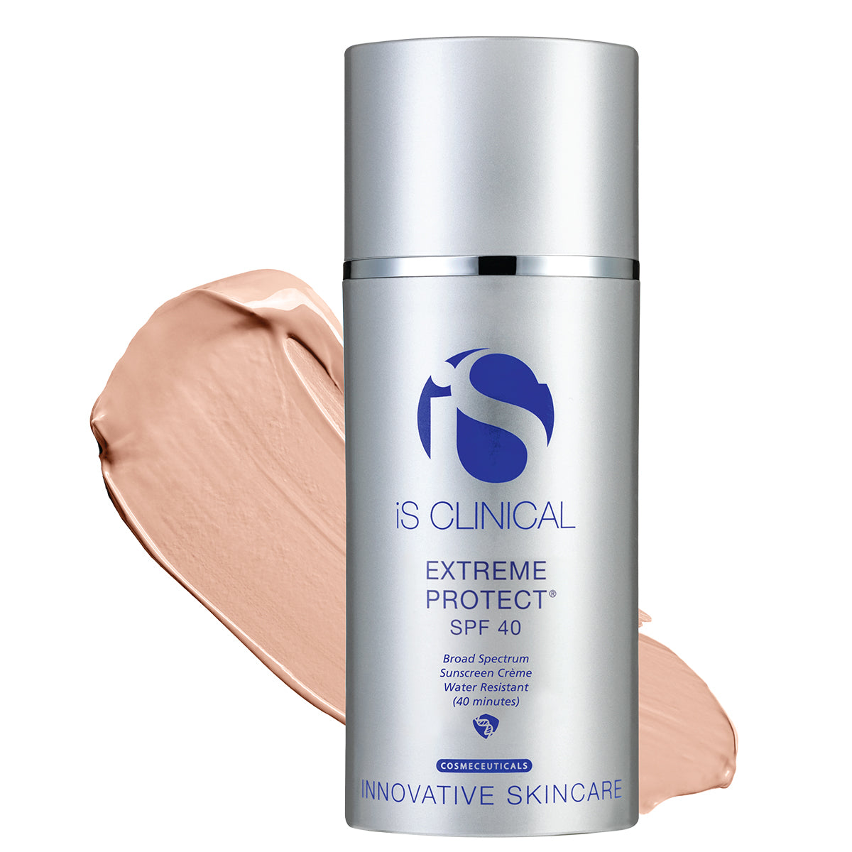IS CLINICAL Extreme Protect SPF40 PerfecTint beige – Getönter Hightech-Sonnenschutz, 100g, Pumpspender und Textur