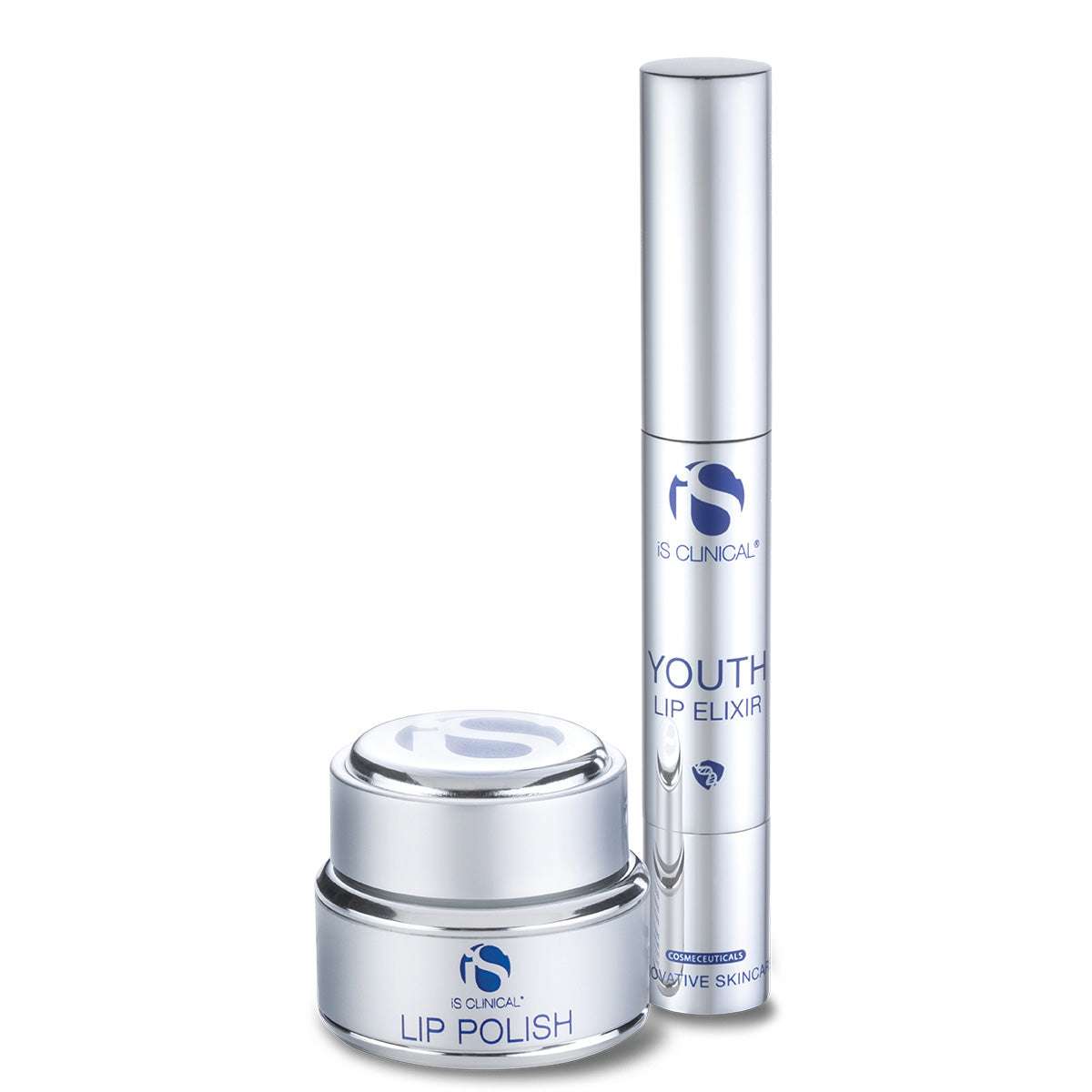 IS CLINICAL Lip Duo Set – Lip Polish & Youth Lip Elixir, 1stk, Tiegel und Spender